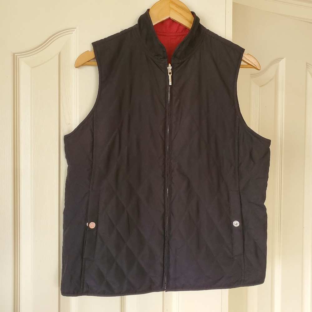 CHAPS Reversible Red & Black Vest
